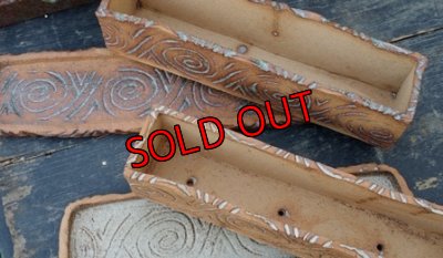 画像4: 栃尾靖子さんの陶箱/渦〜長い箱〜