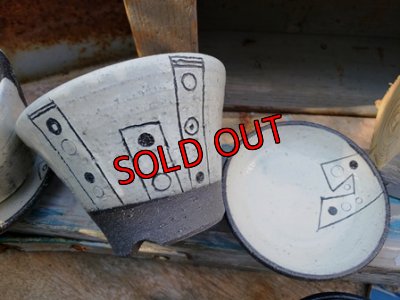 画像2: 幾何学シリーズ/皿付-5