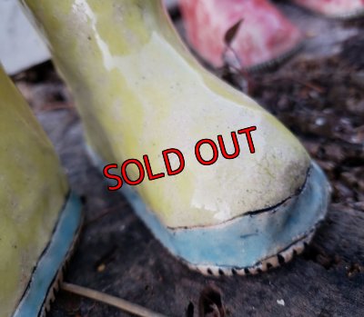 画像4: 栃尾さんの陶器のブーツ〜レインシューズ/黄色（22-3）