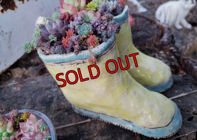 画像3: 栃尾さんの陶器のブーツ〜レインシューズ/黄色（22-3）