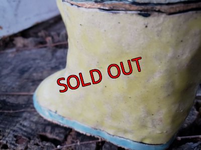 画像7: 栃尾さんの陶器のブーツ〜レインシューズ/黄色（22-3）