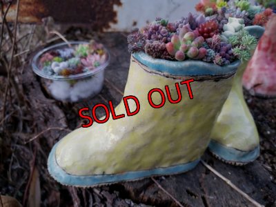 画像6: 栃尾さんの陶器のブーツ〜レインシューズ/黄色（22-3）