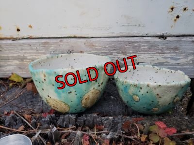 画像2: 栃尾さんの水玉鉢〜ドット/二個セット