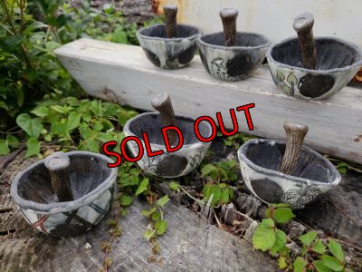 画像2: きのこ鉢〜栃尾さん&トットコラボ~ゼンタングル黒MＳ（20-7）