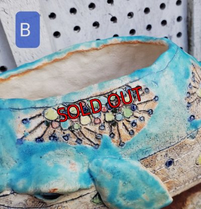 画像12: 再販/栃尾さんの陶器のクジラ鉢（24-12）