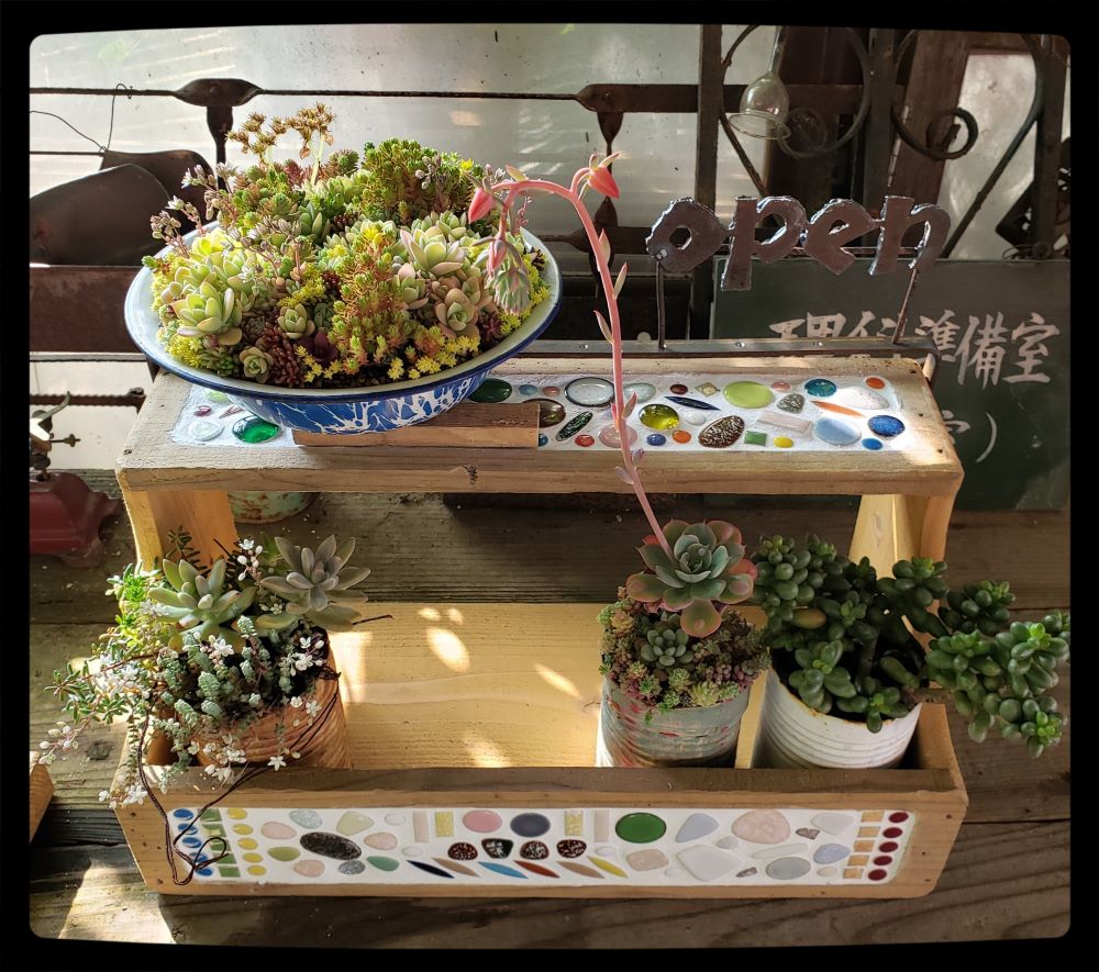 2024☆トットのタイルのWS〜タイルの花台（24-10）
