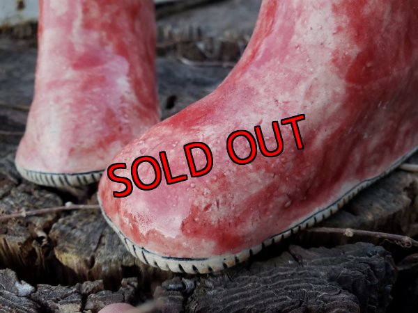 画像6: 栃尾さんの陶器のブーツ〜レインシューズ/赤（22-3）