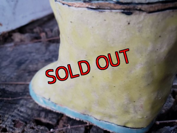 画像7: 栃尾さんの陶器のブーツ〜レインシューズ/黄色（22-3）