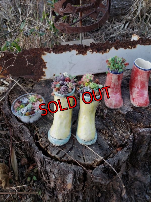 画像8: 栃尾さんの陶器のブーツ〜レインシューズ/黄色（22-3）