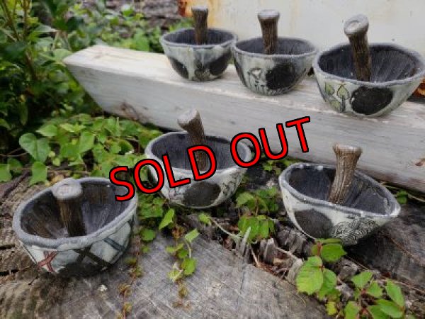 画像2: きのこ鉢〜栃尾さん&トットコラボ~ゼンタングル黒MＳ（20-7）