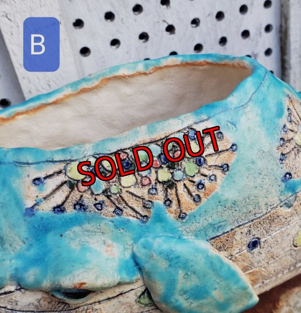 画像12: 再販/栃尾さんの陶器のクジラ鉢（24-12）