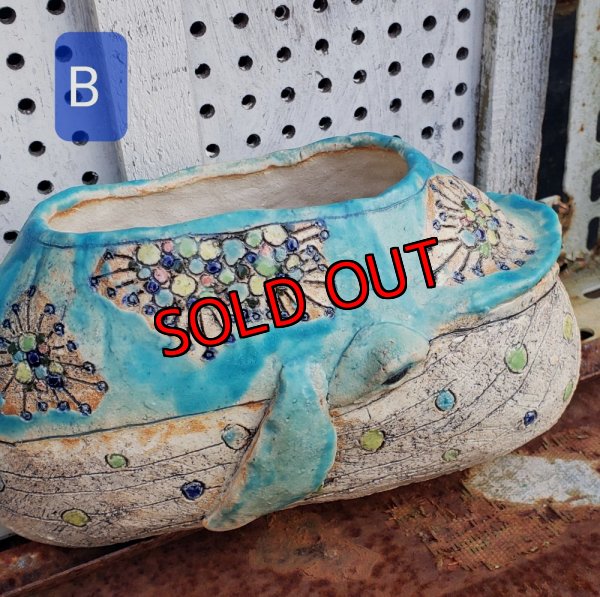 画像9: 再販/栃尾さんの陶器のクジラ鉢（24-12）