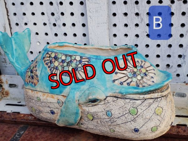 画像8: 再販/栃尾さんの陶器のクジラ鉢（24-12）