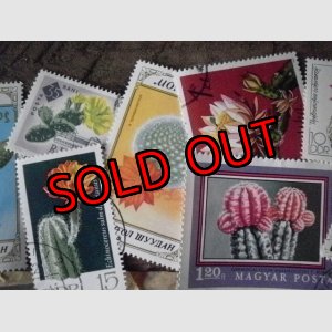 画像: ドイツ　キューバ　チェコの切手シリーズ　サボテン 10枚セット
