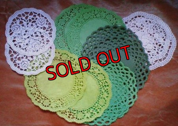 画像1: ドイツのレースペーパー　グリーン系６種