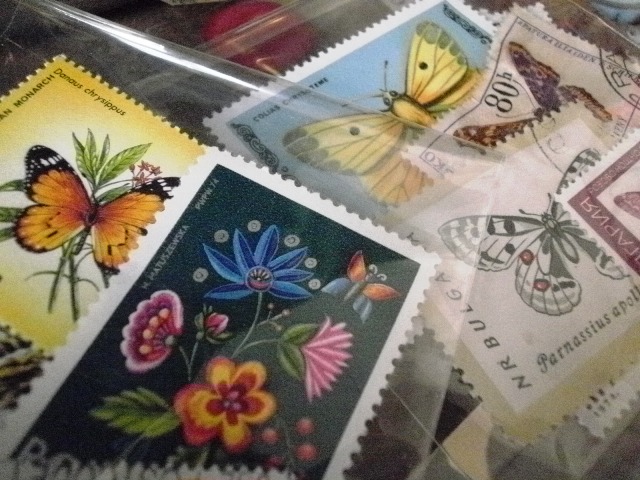 画像: ドイツ　キューバ　チェコの切手シリーズ　蝶　 10枚セット