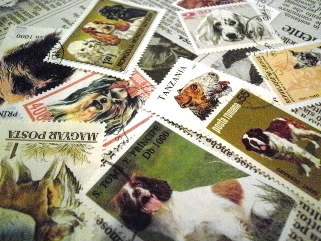 画像: ドイツ　キューバ　チェコの切手シリーズ　犬　 10枚セット